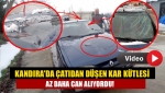 Kandıra'da çatıdan düşen kar kütlesi Az daha can alıyordu!