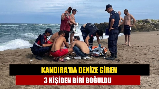 Kandıra'da denize giren 3 kişiden biri boğuldu