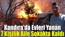 Kandıra'da evleri yanan 7 kişilik aile sokakta kaldı