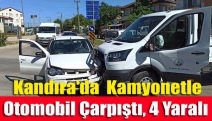 Kandıra'da Kamyonetle Otomobil Çarpıştı, 4 Yaralı