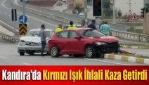 Kandıra'da kırmızı ışık ihlali kaza getirdi