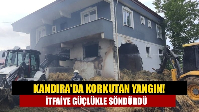 Kandıra'da korkutan yangın! İtfaiye güçlükle söndürdü