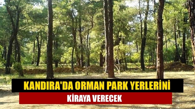 Kandıra'da orman park yerlerini kiraya verecek