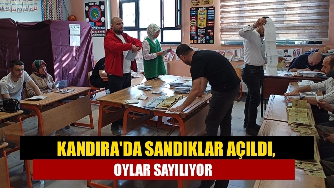 Kandıra'da sandıklar açıldı, oylar sayılıyor