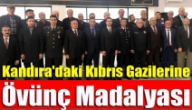 Kandıra'daki Kıbrıs Gazilerine Övünç Madalyası