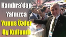 Kandıra'dan yalnızca Yunus Özder oy kullandı