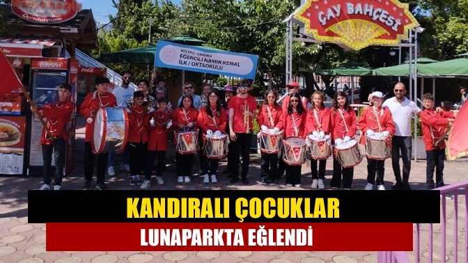 Kandıralı çocuklar lunaparkta eğlendi