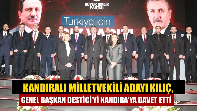 Kandıralı Milletvekili Adayı Kılıç, Genel Başkan Destici’yi Kandıra’ya Davet Etti