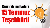 Kandıralı muhtarlara 15 Temmuz teşekkürü