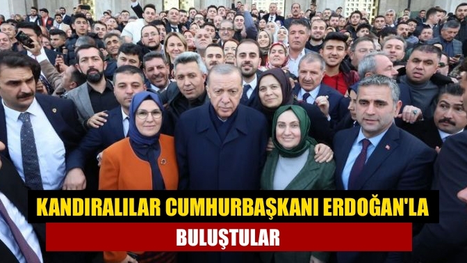 Kandıralılar Cumhurbaşkanı Erdoğan'la buluştular