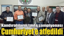 Kandıralıların tavla şampiyonası Cumhuriyet’e atfedildi