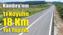 Kandıra'nın 11 Köyüne 18 Km Yol Yapıldı