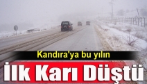 Kandıra'ya bu yılın ilk karı düştü