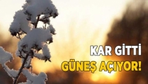 Kar gitti, güneş açıyor!