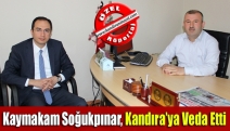 Kaymakam Soğukpınar, Kandıra’ya veda etti