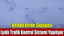 Kefken Kerpe sapağına ışıklı trafik kontrol sistemi yapılıyor