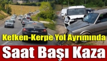 Kefken-Kerpe Yol Ayrımında Saat Başı Kaza