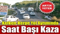 Kefken-Kerpe yol ayrımında saat başı kaza