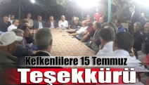 Kefkenlilere 15 Temmuz teşekkürü