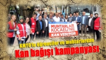 KMYO’lu öğrenciler ve muhtarlardan kan bağışı kampanyası