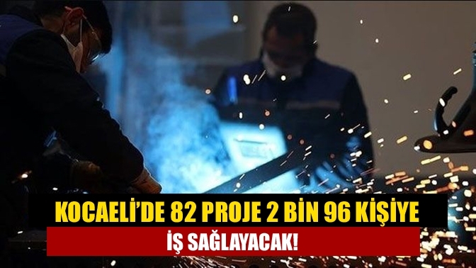 Kocaeli’de 82 proje 2 bin 96 kişiye iş sağlayacak!