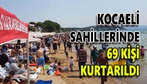 Kocaeli sahillerinde 69 kişi kurtarıldı