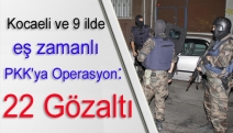 Kocaeli ve 9 ilde eş zamanlı PKK'ya operasyon: 22 gözaltı