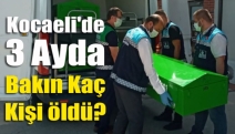 Kocaeli'de 3 ayda bakın kaç kişi öldü?