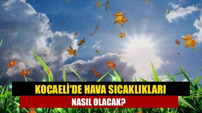 Kocaeli'de hava sıcaklıkları nasıl olacak?