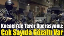 Kocaeli'de terör operasyonu: Çok sayıda gözaltı var