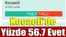 Kocaeli'de Yüzde 56.7 Evet