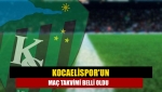 Kocaelispor'un maç takvimi belli oldu