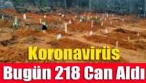 koronavirüs bugün 218 can aldı