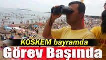 KOSKEM bayramda görev başında