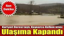 Kurtyeri Deresi taştı, Kaynarca-Kefken arası ulaşıma kapandı