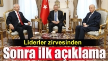 Liderler zirvesinden sonra ilk açıklama