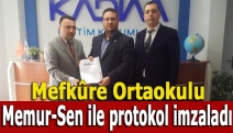 Mefkûre Ortaokulu, Memur-Sen ile protokol imzaladı