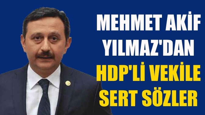 Mehmet Akif Yılmaz'dan HDP'li vekile sert sözler