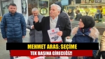 Mehmet Aras: Seçime tek başına gireceğiz!