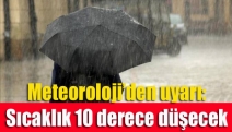 Meteoroloji’den uyarı: Sıcaklık 10 derece düşecek