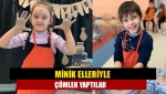 Minik elleriyle çömlek yaptılar