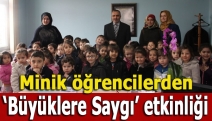 Minik öğrencilerden ‘Büyüklere Saygı’ etkinliği