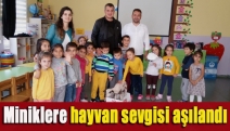 Miniklere hayvan sevgisi aşılandı