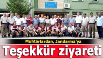 Muhtarlardan, Jandarma’ya teşekkür ziyareti