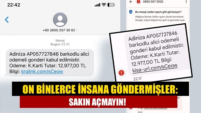 On binlerce insana göndermişler: Sakın açmayın!