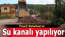 Pınarlı Mahallesi’ne su kanalı yapılıyor