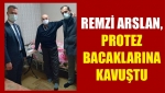 Protez bacaklarına kavuştu