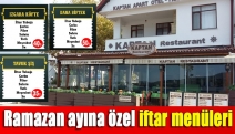 Ramazan ayına özel iftar menüleri