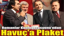 Romanlar Konfederasyonu’ndan Havuç’a plaket