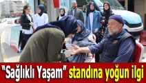 “Sağlıklı Yaşam” standına yoğun ilgi